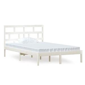 VidaXL Bedframe massief grenenhout wit 120x200 cm