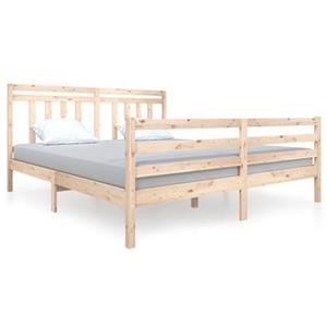 vidaxl Bedframe massief hout 180x200 cm