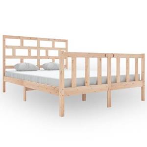 vidaXL Bedframe massief grenenhout 140x200 cm