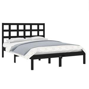 vidaXL Bettgestell »Massivholzbett Schwarz 180x200 cm 6FT Super King Bett Bettgestell Doppelbett Bettrahmen«