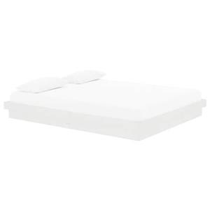 VidaXL Bedframe massief hout wit 160x200 cm