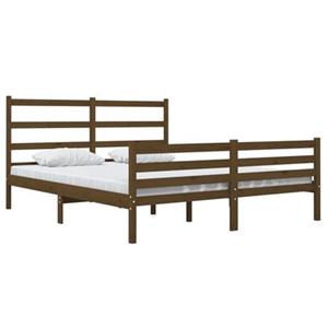 vidaXL Massivholzbett Honigbraun Kiefer 150x200 cm 5FT King Size 