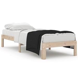 vidaXL Bedframe massief hout 75x190 cm Small Single