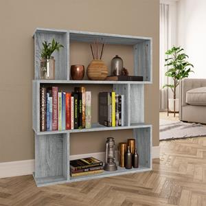 VidaXL Boekenkast / Kamerscherm 80x24x96 Cm Bewerkt Hout Grijs Sonoma