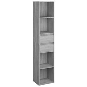 VidaXL Boekenkast 36x30x171 cm bewerkt hout grijs sonoma eikenkleurig