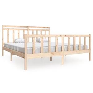 vidaXL Massivholzbett 180x200 cm 6FT Super King 