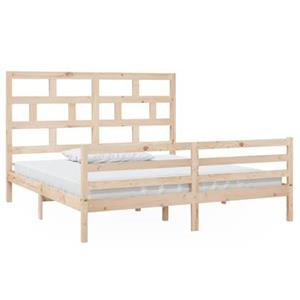 VidaXL Bedframe massief hout 180x200 cm 6FT Super King
