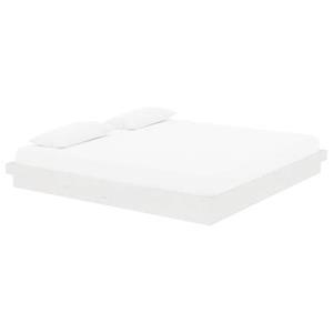 VidaXL Bedframe massief hout wit 200x200 cm