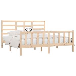 VidaXL Bedframe massief grenenhout 200x200 cm