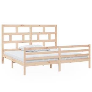 VidaXL Bedframe massief grenenhout 200x200 cm