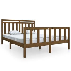 VidaXL Bedframe massief hout honingbruin 160x200 cm