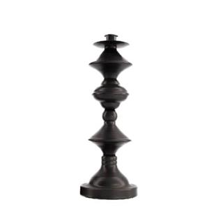 Cozy Ibiza Metalen kandelaar zwart 36 cm