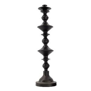 Cozy Ibiza Metalen kandelaar zwart 46 cm