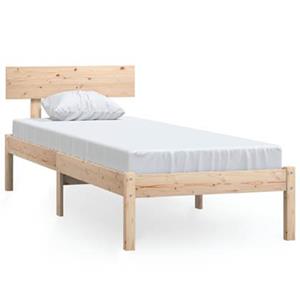 VidaXL Bedframe massief grenenhout 75x190 cm UK Small Single