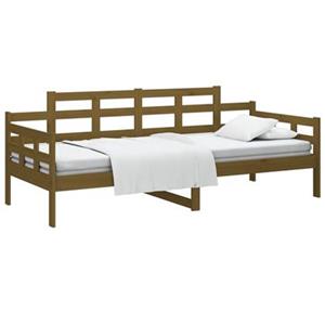 VidaXL Slaapbank massief grenenhout honingbruin 90x200 cm