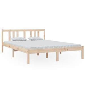 VidaXL Bedframe massief hout 140x200 cm