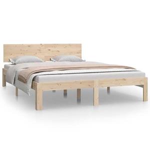 VidaXL Bedframe massief grenenhout 140x200 cm