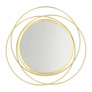 QUVIO Spiegel - 35,5 cm - Rond - Goud