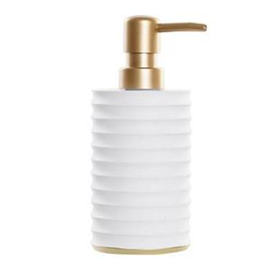 CASA DI ELTURO Zeepdispenser Curve - Wit/Goud