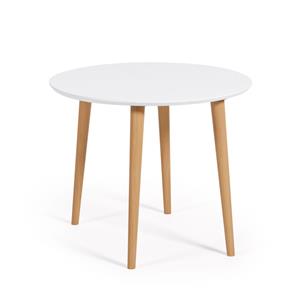 Kave Home Uitschuifbare Ronde Eettafel Oqui 90 - 170 x 90cm - Wit