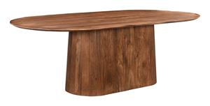 Livingfurn Ovale Eettafel Salvator Mangohout - Bruin