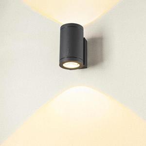 SLV ENOLA OCULUS 1006329 LED-buitenlamp (wand) Energielabel: E (A - G) LED 20 W Antraciet