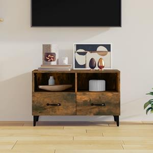 vidaXL TV-Schrank Räuchereiche 80x36x50 cm Holzwerkstoff 