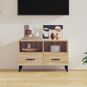 VidaXL Tv-meubel 80x36x50 cm bewerkt hout sonoma eiken