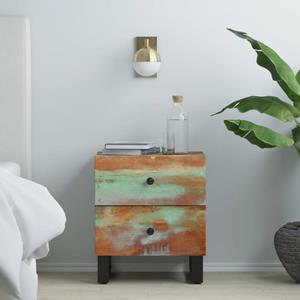 VidaXL Nachtkastje 40x33x46 Cm Massief Gerecycled Hout