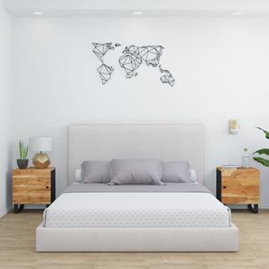 VidaXL Nachtkastjes 2 St 40x33x46 Cm Massief Acaciahout