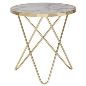 FineBuy Couchtisch Metall 55 x 55 x 57 cm gold