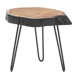 FineBuy Beistelltisch 40 x 32 x 40 cm braun