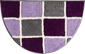 REDBEST Duschvorlage  halbrund Los Angeles aubergine Gr. 50 x 80
