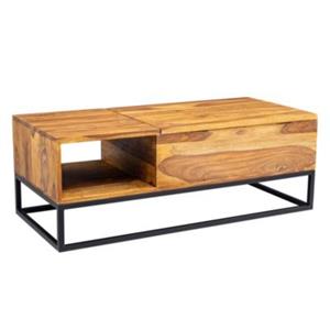 FineBuy Couchtisch 50 x 110 x 40 cm (LxBxH) braun