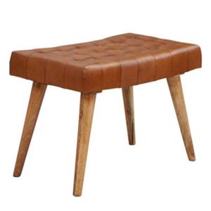 FineBuy Sitzhocker Braun 65 x 39 cm Sitzfläche braun