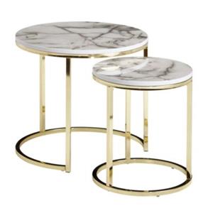 FineBuy Satztisch x x 45 cm weiß