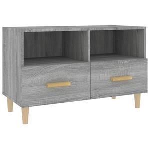 Tv-meubel 80x36x50 cm bewerkt hout grijs sonoma eikenkleurig