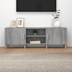 vidaXL Tv-meubel 150x30x50 cm bewerkt hout grijs sonoma eikenkleurig