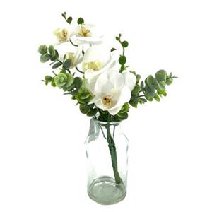 NTK-Collection Kunstblume Orchidee in Vase Leilani weiß