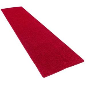 Snapstyle Hochflor Velours Teppich Läufer Mona Teppichläufer rot Gr. 100 x 100