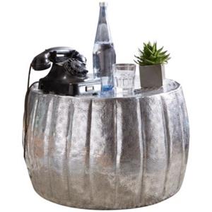 FineBuy Couchtisch 60 x 60 x 45 cm (LxBxH) silber
