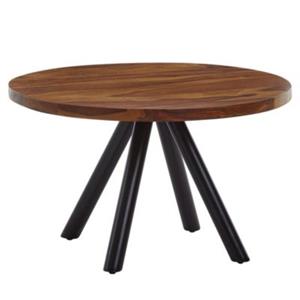 FineBuy Couchtisch Sheesham 60 x 60 x 35 cm (LxBxH) braun