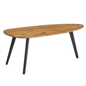 FineBuy Couchtisch Massivholz Akazie 110 x 60 x 45 cm (LxBxH) braun