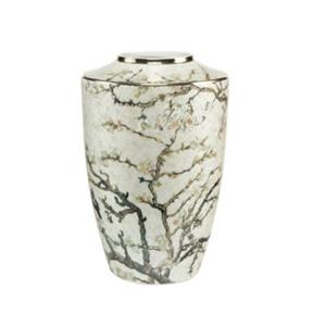 Goebel Vase Vincent van Gogh - Mandelbaum silber bunt