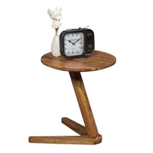 FineBuy Beistelltisch 45 x 45 x 50 cm braun