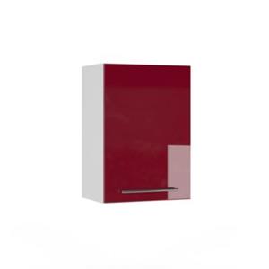 Yomonda Hängeschrank 50 cm Bordeaux Hochglanz Küchenschrank Hängeschrank Küchenzeile Fame-Line bordeaux