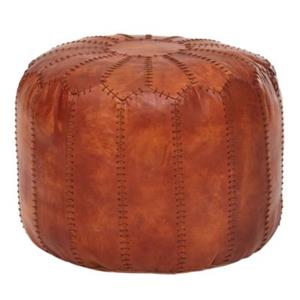 FineBuy Polsterhocker Braun 52 x 52 cm Sitzfläche braun