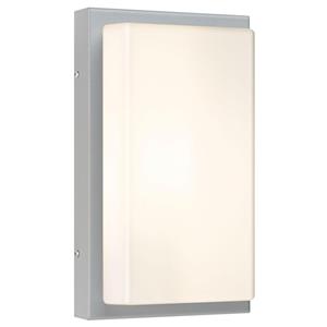 LCD Wandleuchte in Hellgrau und Weiß E27 IP44
