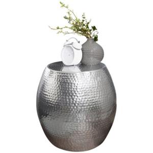 FineBuy Beistelltisch 42 x 42 x 42 cm silber