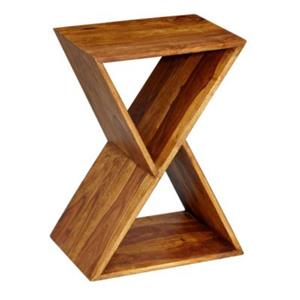 FineBuy Beistelltisch 43 x 30 x 60 cm braun